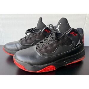 Nike Jordan Max Aura 2 Black Red Bred Size 7 Youth‎ GS Kids EUC CN8094-060